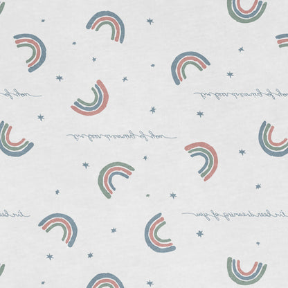 Swaddle Up™ 2-in-1 Transition Bag 1.0 TOG Cotton White Rainbow Dream