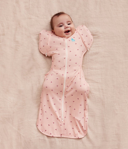 Swaddle Up™ 2-in-1 Transition Bag 1.0 TOG Viscose from Bamboo Blush Cherries