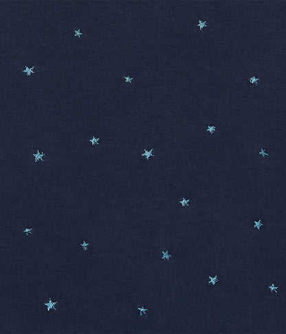 Swaddle Up™ 2-in-1 Transition Bag 1.5 TOG Cotton Fleece Navy Twinkle Embroidery