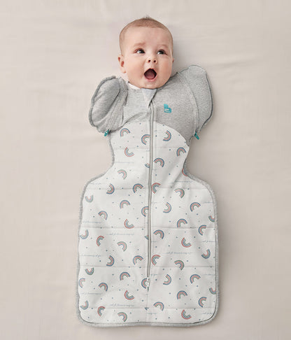 Swaddle Up™ 2-in-1 Transition Bag 2.5 TOG Cotton White Rainbow