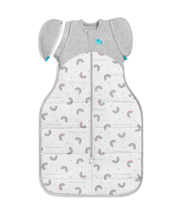 Swaddle Up™ 2-in-1 Transition Bag 2.5 TOG Cotton White Rainbow