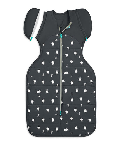 Swaddle Up™ 2-in-1 Transition Bag 2.5 TOG Organic Cotton/Merino Wool Charcoal Lamb's Best Friend
