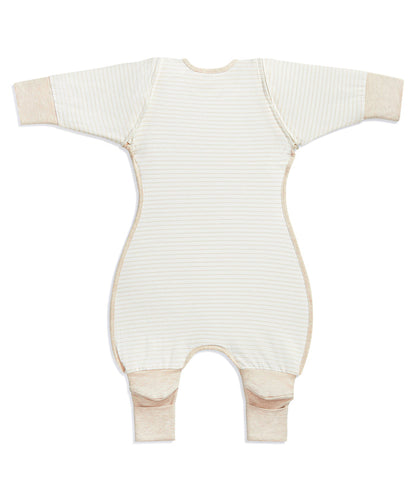 Swaddle Up™ 2-in-1 Transition Suit 0.2 TOG Cotton Tan Breton Stripe