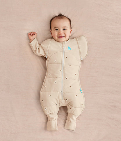 Swaddle Up™ 2-in-1 Transition Suit 2.5 TOG Cotton Oatmeal Bees