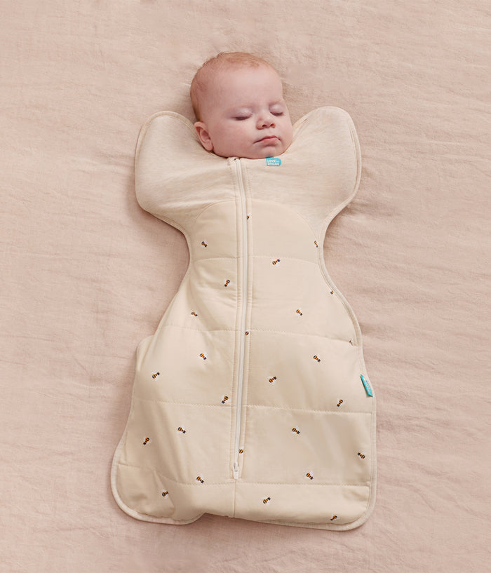Swaddle Up™ 2.5 TOG Cotton Oatmeal Bees
