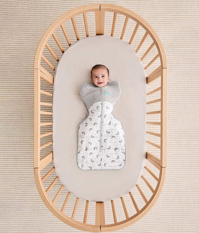 Swaddle Up™ 2.5 TOG Cotton White Rainbow