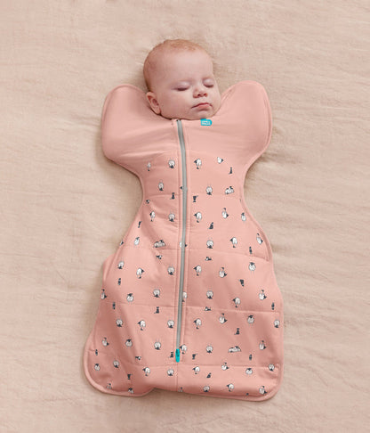 Swaddle Up™ 2.5 TOG Organic Cotton/Merino Wool Rose Lamb's Best Friend