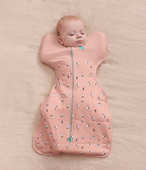 Swaddle Up™ 2.5 TOG Organic Cotton/Merino Wool Rose Lamb's Best Friend