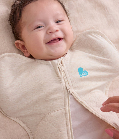 Swaddle Up™ 2.5 TOG Quilted Cotton Oatmeal Marl Starturn Quilted
