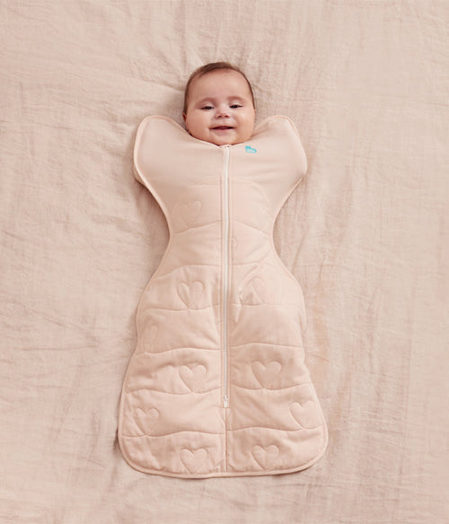 Swaddle Up™ 3.5 TOG Cotton Blush Heart Quilting