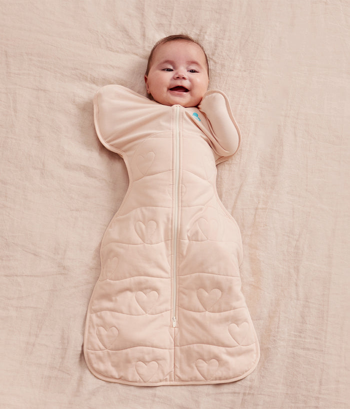 Swaddle Up™ 3.5 TOG Cotton Blush Heart Quilting