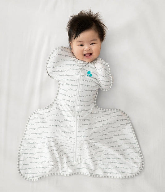 Swaddle Up™ Hip Harness 1.0 TOG Cotton White Dreamer
