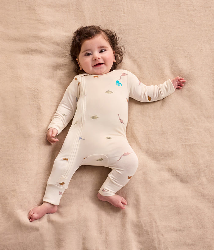 Swaddle Up & Romper Bundle | 0.2 TOG | Bamboo | Breton Stripe | Dino Snore
