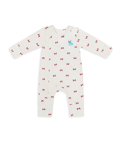 Swaddle Up & Romper Bundle | 1.0 TOG | Bamboo | Cream Bows
