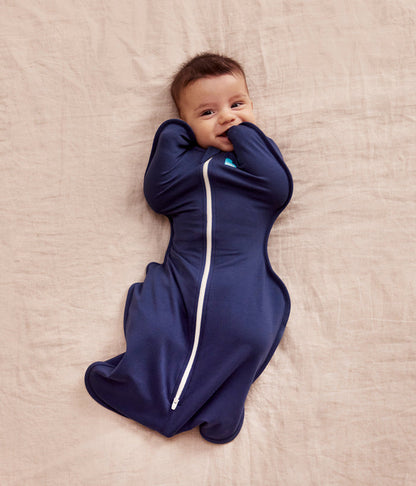 Swaddle Up & Romper Bundle | 1.0 TOG | Bamboo | Navy | Cream Dino Snore