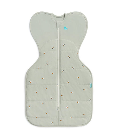 Swaddle Up & Romper Bundle | 2.5 TOG | Bamboo | Olive Bees | Deep Olive
