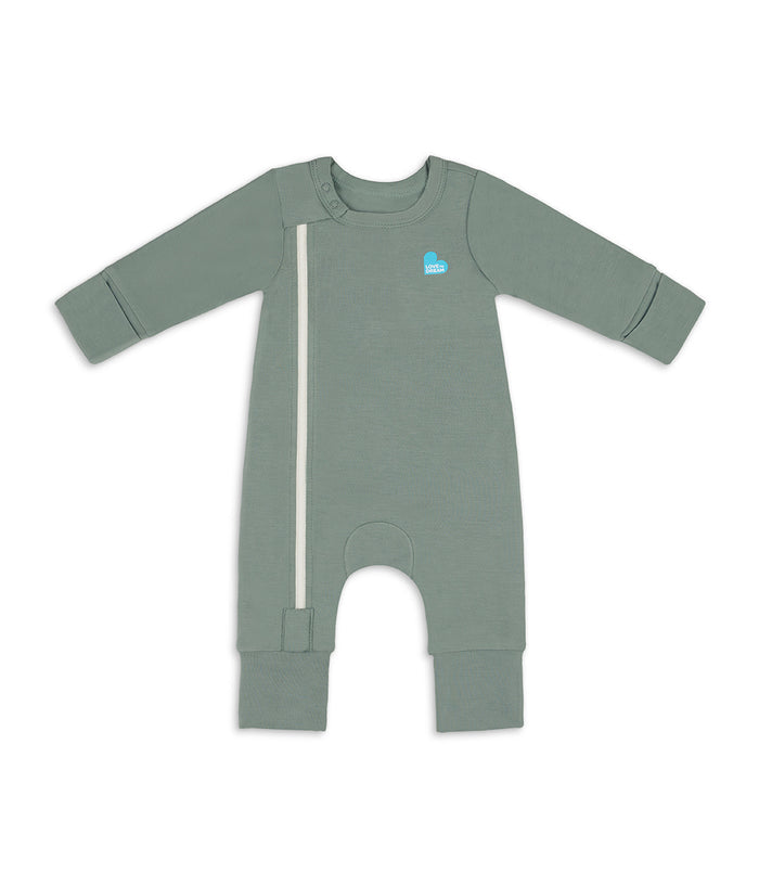Swaddle Up & Romper Bundle | 2.5 TOG | Bamboo | Olive Bees | Deep Olive