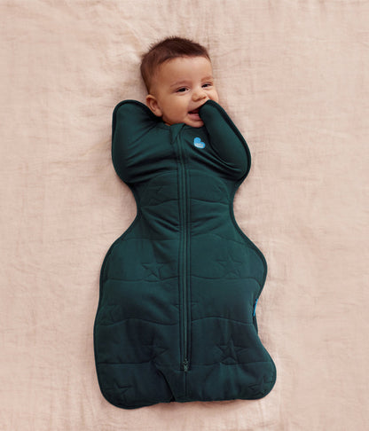Swaddle Up & Romper Bundle | 3.5 TOG | Bamboo | Forest | Deep Olive