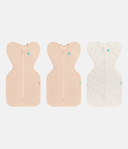 Swaddle Up Starter Bundle 0.2 TOG | Blush Hearts | Sunny