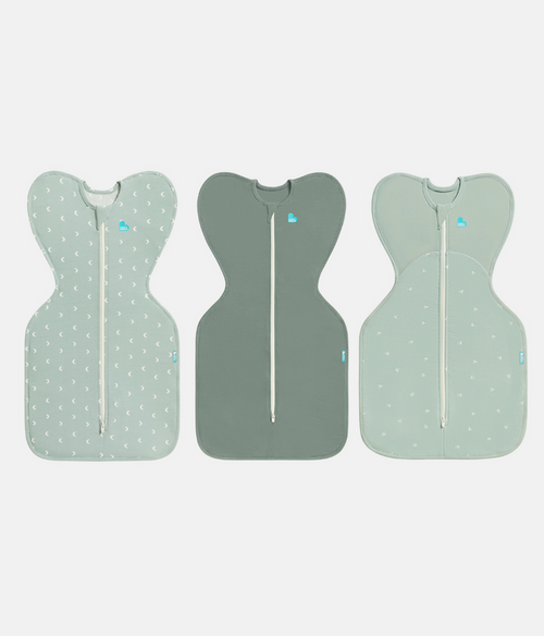 Swaddle Up Starter Bundle | 1.0 | 1.5 TOG | Olive Moon | Deep Olive | Olive Twigs