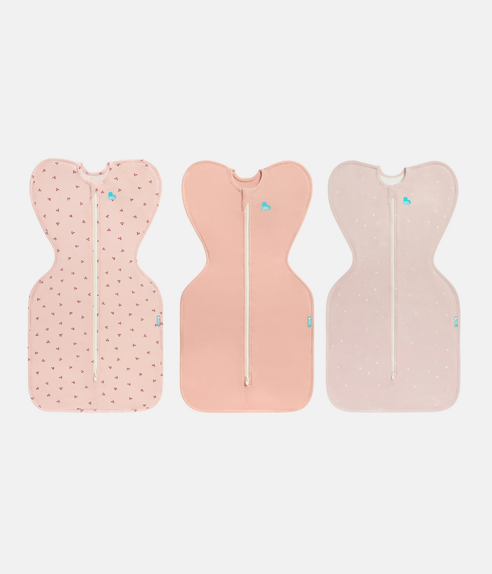 Swaddle Up Starter Bundle | 1.0 TOG | Blush Cherries | Light Rose | Powder Twinkle