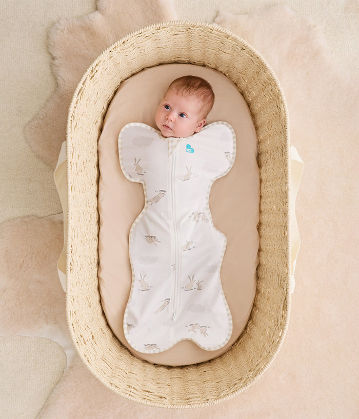 Swaddle Up™ Starter Bundle 1.0 TOG Dusty Pink Cloud Bunnies Grey
