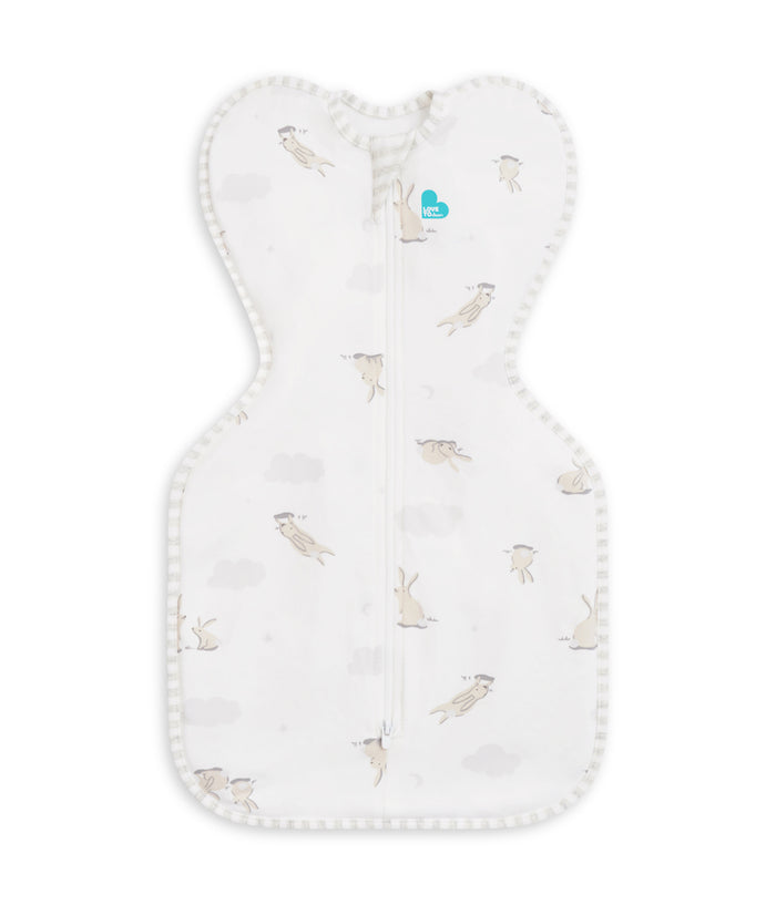 Swaddle Up™ Starter Bundle 1.0 TOG Dusty Pink Cloud Bunnies Grey