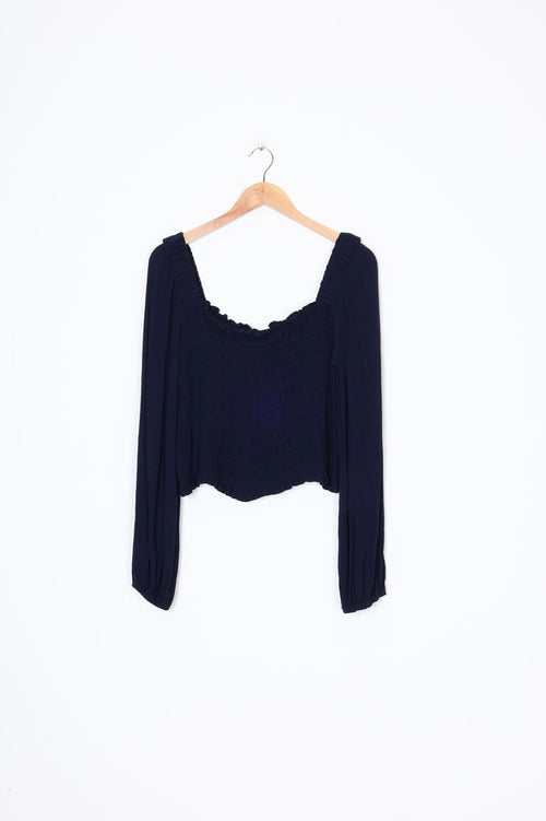Sylvester Womens Blue Top Size 12