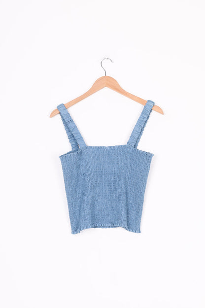 Sylvester Womens Blue Top Size 12