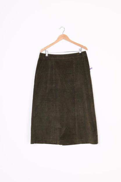 Sylvester Womens Green Skirt Size 14