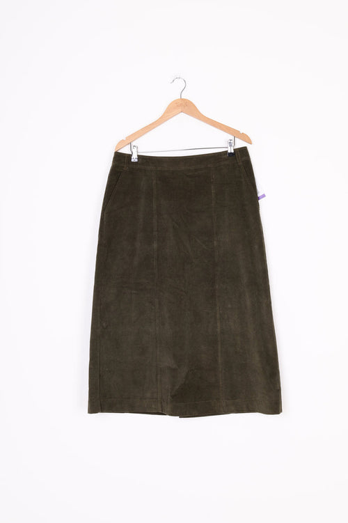 Sylvester Womens Green Skirt Size 14