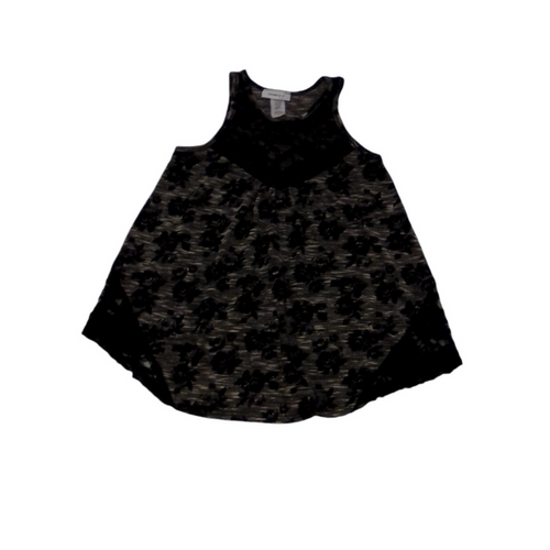 Tank (Black Flowers)