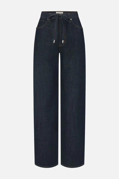 The Off Duty Drawstring Bow Jeans FRAME