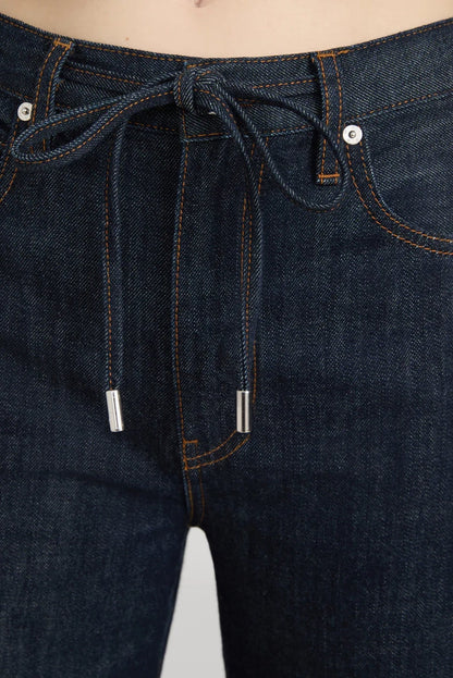 The Off Duty Drawstring Bow Jeans FRAME