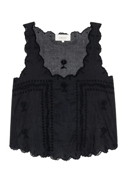 The Scalloped Eyelet Tank Tops The Great