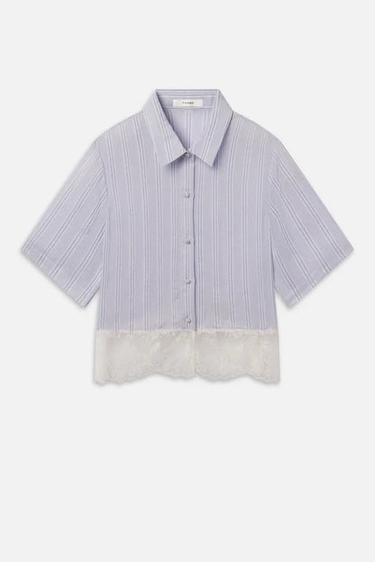 The Stripe Lace Shirt Shirts & Tops FRAME