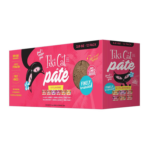 Tiki Cat Grill Pate Variety Pack Grain-Free Canned Food 2.8oz - 12 Pack