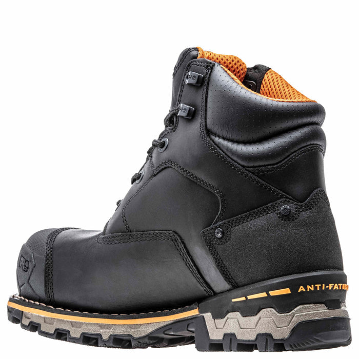 Timberland Pro 6" Boondock Black Full-Grain Leather CSA Workboot TB1A11UT001