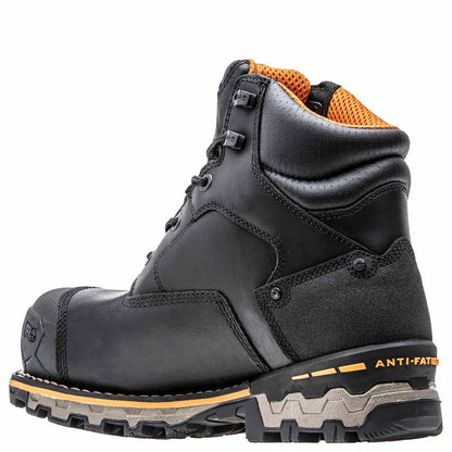 Timberland Pro 6" Boondock Black Full-Grain Leather CSA Workboot TB1A11UT001