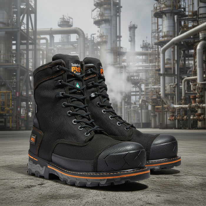 Timberland Pro 8" Black Double Weave Nylon Boondock TB1A1VYP001