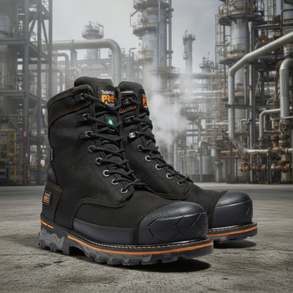 Timberland Pro 8" Black Double Weave Nylon Boondock TB1A1VYP001