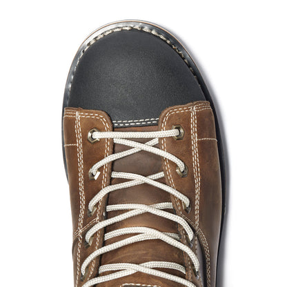 Timberland Pro Gridworks 8" Alloy Safety Toe Brown Full-Grain Leather TB1A12EZ