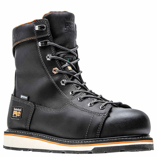 Timberland Pro Men's 8" Gridworks Black CSA Alloy Toe Work Boots TB1A12EO