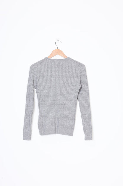 Tommy Hilfiger Womens Grey Top Size XXS