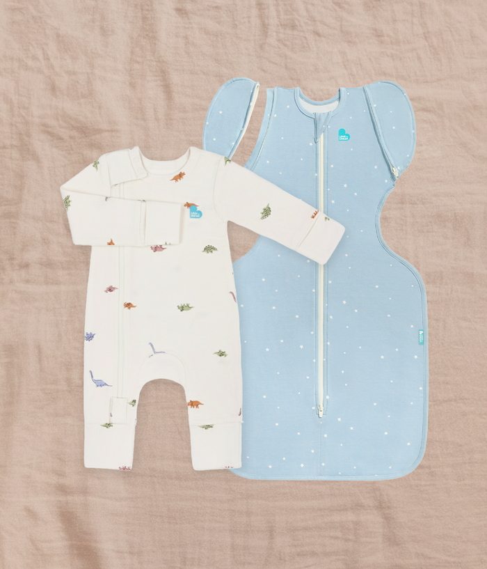Transitioning & Romper Bundle | 1.0 TOG | Bamboo | Powder Blue Twinkle | Cream Dino Snore