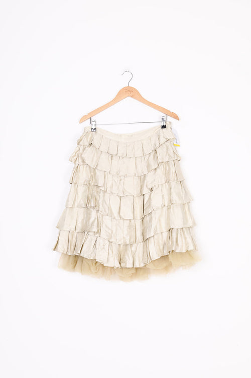 Trelise Cooper Womens Beige Skirt Size 12