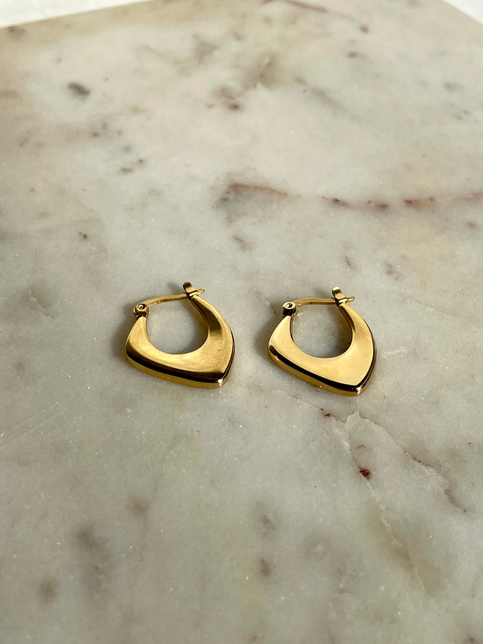 Triangle Hoop Earrings
