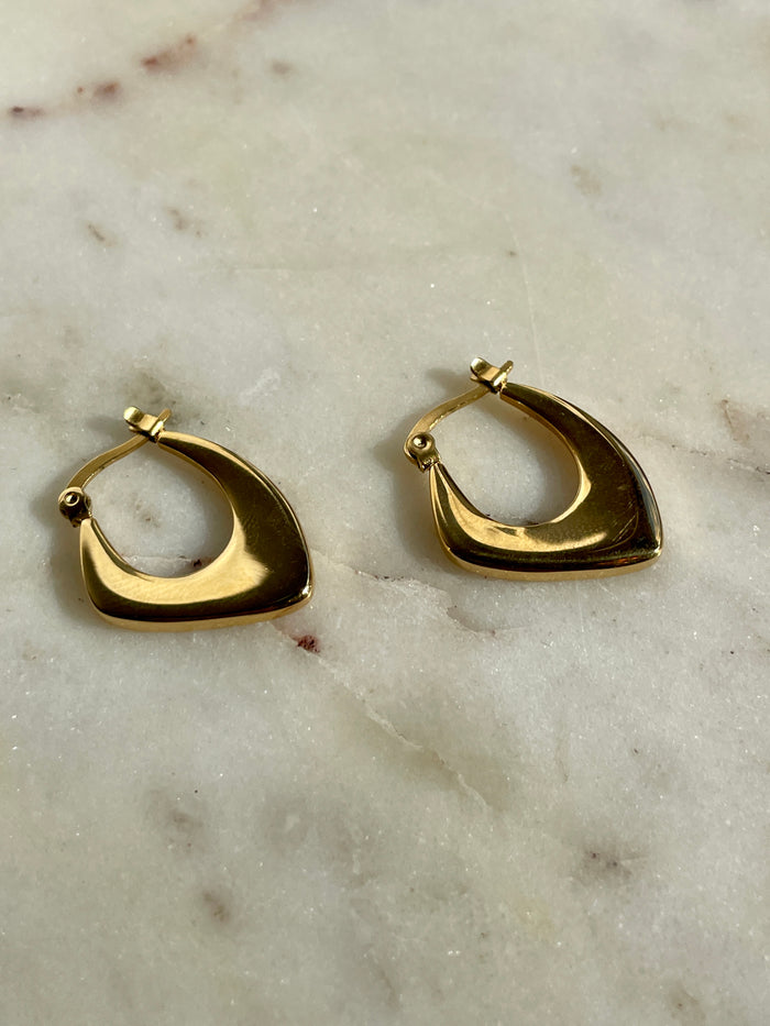 Triangle Hoop Earrings