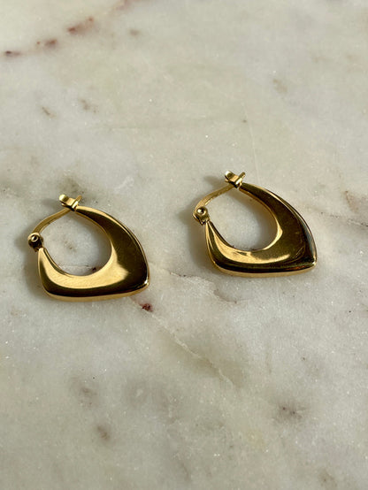 Triangle Hoop Earrings