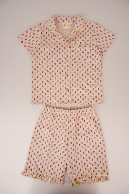 Tulip Garden Two Piece Short Sleeve Set
